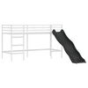 vidaXL Lit mezzanine pour enfants Blanc et rose 75 x 190 cm M&eacute;tал