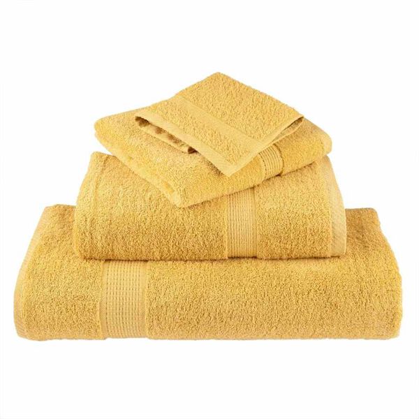 vidaXL Serviette Invit&eacute; SOLUND Dor&eacute; Coton