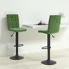 vidaXL Tabourets de bar lot de 2 vert fonc&eacute; velours