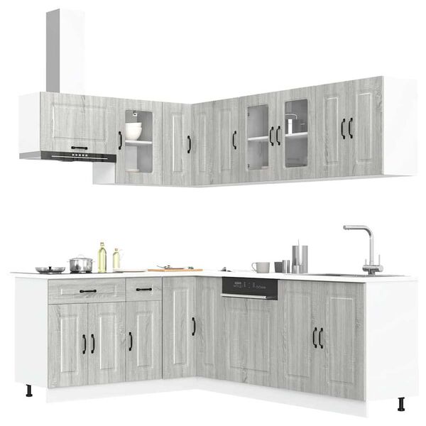 vidaXL Ensemble d'armoires de cuisine 11 pcs Kalmar bois d'ing&eacute;nierie