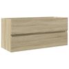 vidaXL Armoire de lavabo de salle de bain ch&ecirc;ne sonoma 100x38,5x45 cm