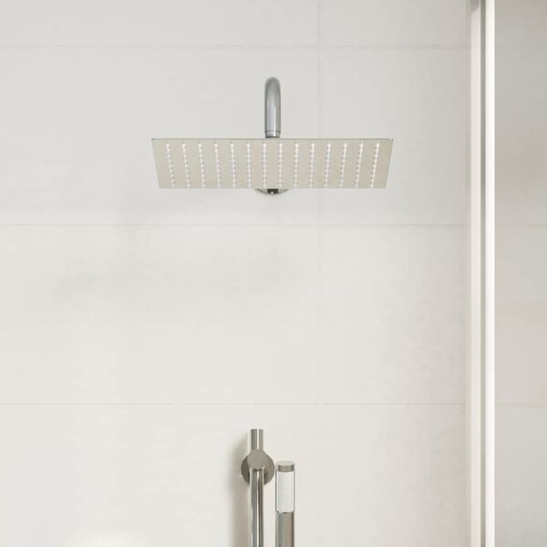 vidaXL Pomme de douche pluie Inox 304 30x20 cm Rectangulaire