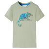 T-shirt pour enfants avec manches courtes ocre clair 104