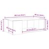 vidaXL Table basse sonoma gris 89,5x48x30 cm bois d'ing&eacute;nierie