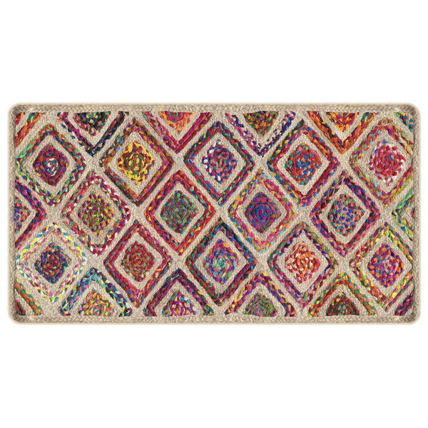 vidaXL Tapis lavable multicolore 80x150 cm antid&eacute;rapant