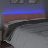 vidaXL T&ecirc;te de lit &agrave; LED Rose 160x5x78/88 cm Velours