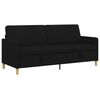 vidaXL Sofa avec rangement Noir 192 x 78 x 87 cm Polyester