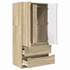 vidaXL Armoire Ch&ecirc;ne Sonoma 79,5 x 49 x 156 cm Bois d&rsquo;ing&eacute;nierie