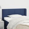 vidaXL T&ecirc;te de lit avec oreilles Bleu 93x16x78/88 cm Tissu