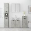 vidaXL Meubles de salle de bain 4 pcs Gris b&eacute;ton Bois d'ing&eacute;nierie