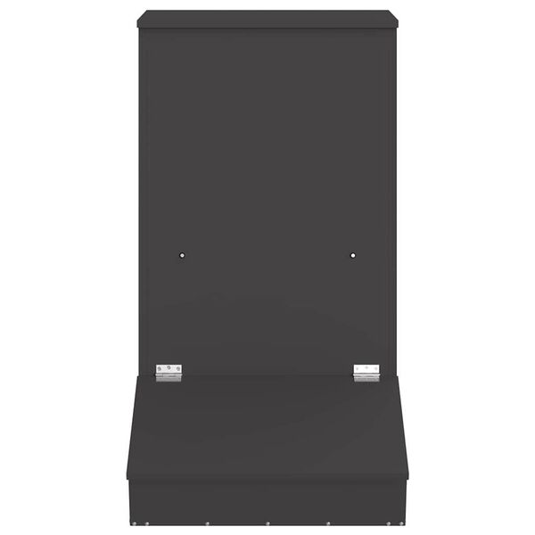 vidaXL Distributeur de porcs Noir 55 x 51 x 91,5 cm