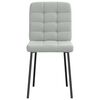 vidaXL Chaises &agrave; manger lot de 4 Gris clair Velours