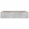 vidaXL Cadre de lit sans matelas gris b&eacute;ton 150x200 cm