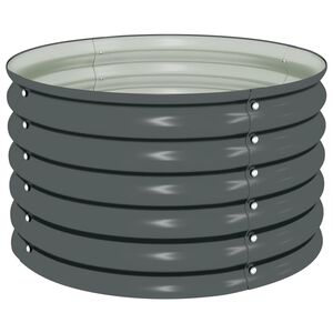 vidaXL Lit sur&eacute;lev&eacute; de jardin 80x80x44 cm Acier galvanis&eacute; Gris