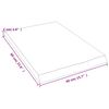 vidaXL Comptoir de salle de bain marron 40x60x(2-4) cm bois trait&eacute;