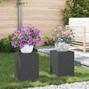 vidaXL Support de Plante 2 pcs Noir 24 x 24 x 35 cm Acier