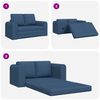 vidaXL Canap&eacute;-Lit 60cm Bleu tissu
