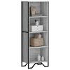 vidaXL Biblioth&egrave;que sonoma gris 50x31x137,5 cm bois d'ing&eacute;nierie