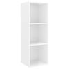 vidaXL Meuble TV mural Blanc brillant 37x37x107 cm Bois d&rsquo;ing&eacute;nierie