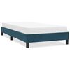 vidaXL Cadre de lit sans matelas bleu fonc&eacute; 90x210 cm velours