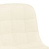 vidaXL Chaises pivotantes &agrave; manger lot de 4 Cr&egrave;me Tissu