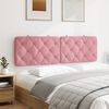 vidaXL Coussin de t&ecirc;te de lit rose 160 cm velours