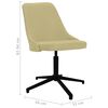 vidaXL Chaises pivotantes &agrave; manger lot de 2 vert tissu