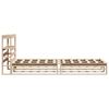 vidaXL Cadre de lit sans matelas 100x200 cm bois massif de pin