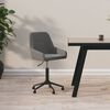 vidaXL Chaise pivotante de bureau Gris fonc&eacute; Velours