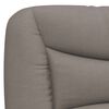 vidaXL Cadre de lit sans matelas Hvar taupe 120x200 cm tissu