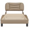 vidaXL Cadre de lit sans matelas Hvar cappuccino 90x190 cm similicuir