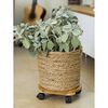 Nature Chariot &agrave; plantes rond &Oslash;30 cm marron BPC