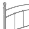 vidaXL Cadre de lit sans matelas gris m&eacute;tal 200x200 cm