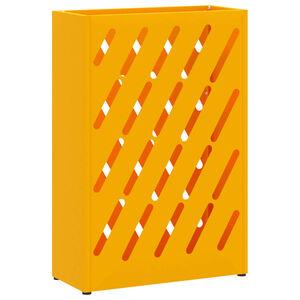 vidaXL Stand de Parapluie de Pluie Jaune moutarde 28 x 12 x 41 cm