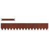 vidaXL Bordure de Pelouse 20 pcs Marron 100 x 0.05 x 20 cm