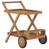 vidaXL Chariot &agrave; th&eacute; Bois de teck solide