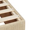 vidaXL Sommier &agrave; lattes de lit avec matelas Cr&egrave;me 120x200 cm Tissu