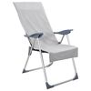vidaXL Serviettes de chaise d'ext&eacute;rieur 2 pcs Gris 130 x 60 cm