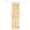vidaXL Porte coulissante Naturel et Blanc 70 x 210 cm