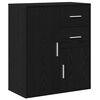 vidaXL Buffet Ch&ecirc;ne noir 60 x 31 x 70 cm Bois d'ing&eacute;nierie