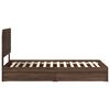 vidaXL Lit de Rangement Ch&ecirc;ne brun 90 x 200 cm Bois d'ing&eacute;nierie