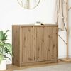 vidaXL Buffet ch&ecirc;ne artisanal 85x34x76 cm bois d'ing&eacute;nierie