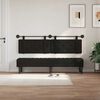 vidaXL T&ecirc;te de lit suspendue Noir 190 x 55 x 5 cm Simili cuir