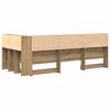 vidaXL T&ecirc;te de lit de rangement avec &eacute;tag&egrave;re Ch&ecirc;ne artisanal 80 cm