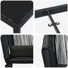 vidaXL Ensemble de salle &agrave; manger pour jardin 5 pcs Noir