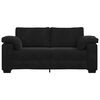 vidaXL Canap&eacute; causeuse noir 180x77x82 cm velours