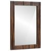 vidaXL Miroir de salle de bain Rectangulaire Noyer 50 x 2,5 x 70 cm