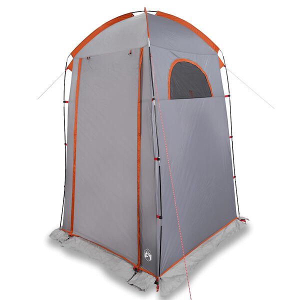 vidaXL Tente de douche gris et orange imperm&eacute;able
