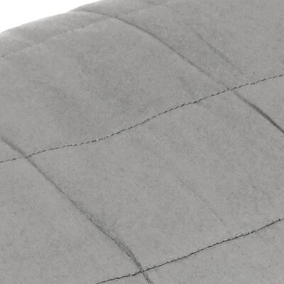 vidaXL Couverture lestée Gris 220x240 cm 15 kg Tissu