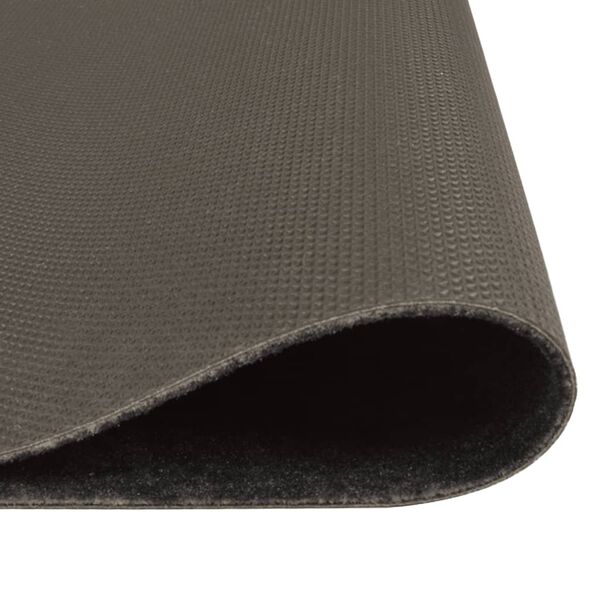 vidaXL Tapis de cuisine lavable impression cuisine noir 45x150 cm